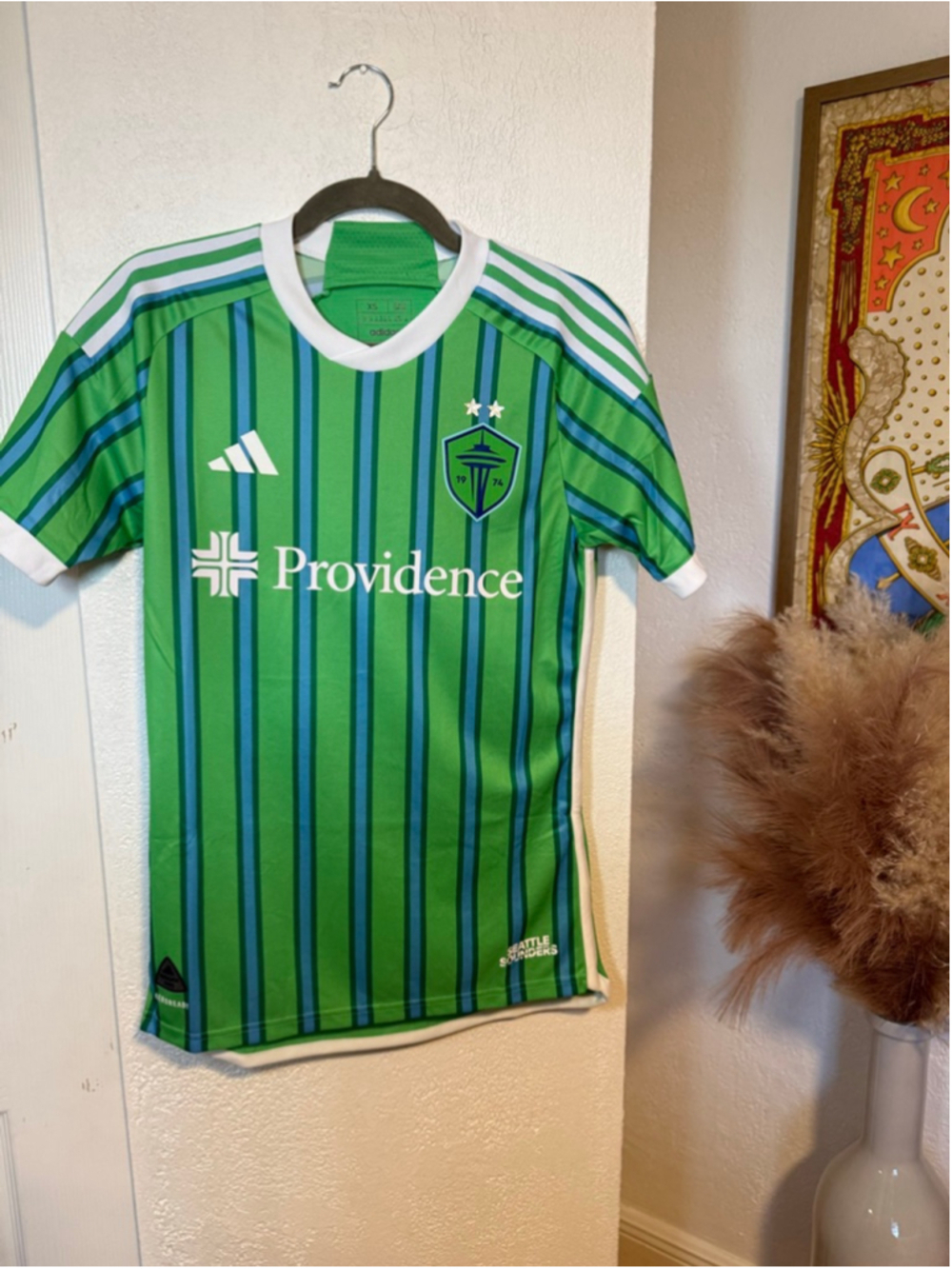 NWT, Adidas Men's Seattle Sounders FC 2024-2025 Anniversary Kit home jersey, XS